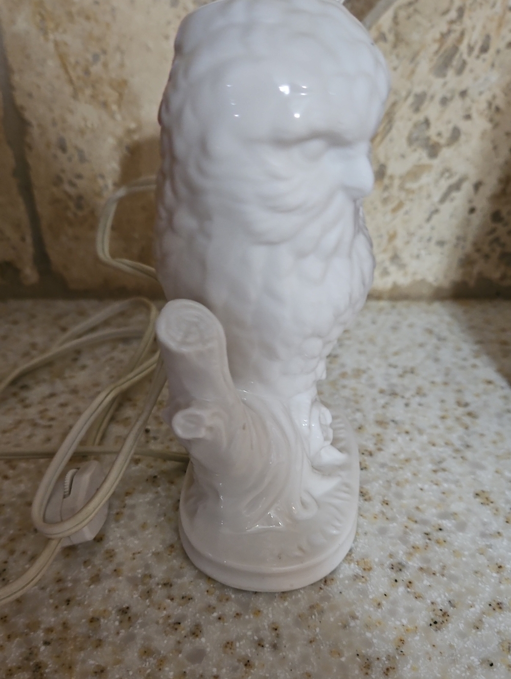 Vintage Porcelain Owl Accent Lamp - Warm White Made In Japan - Picture 5 of 6